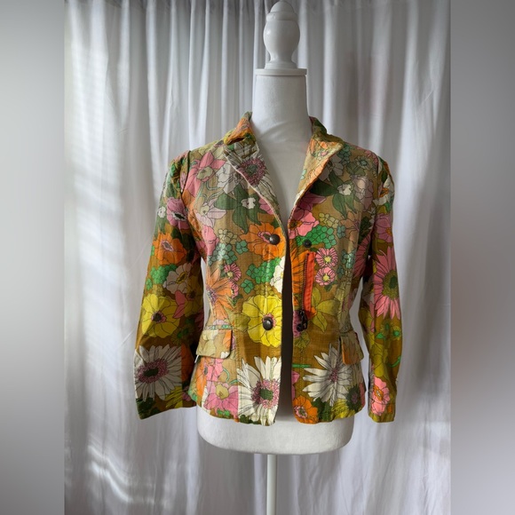 Vintage miss sixty floral print jacket. Size M - Picture 6 of 11